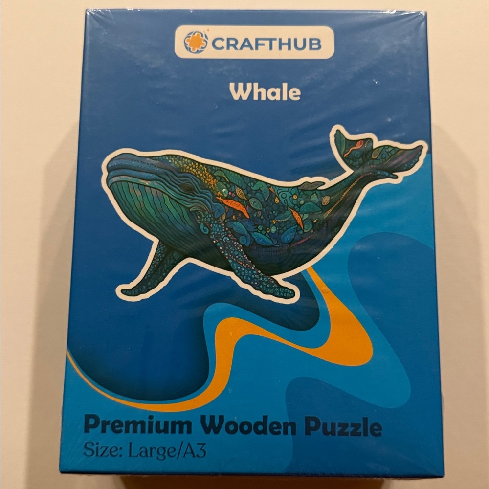 CraftHub Whale Premium Wooden Puzzle
